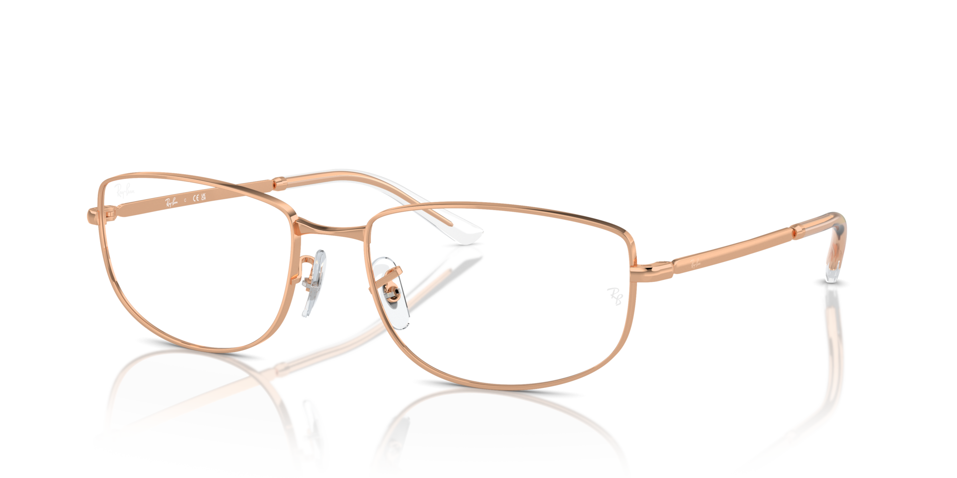 RB3732V OPTICS — Rose Gold / Clear