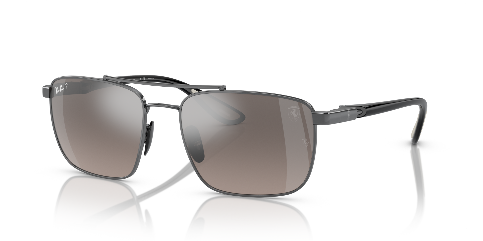 RB3715M SCUDERIA FERRARI COLLECTION POLARIZED+ LENSES: Gunmetal / Silver Polarized+