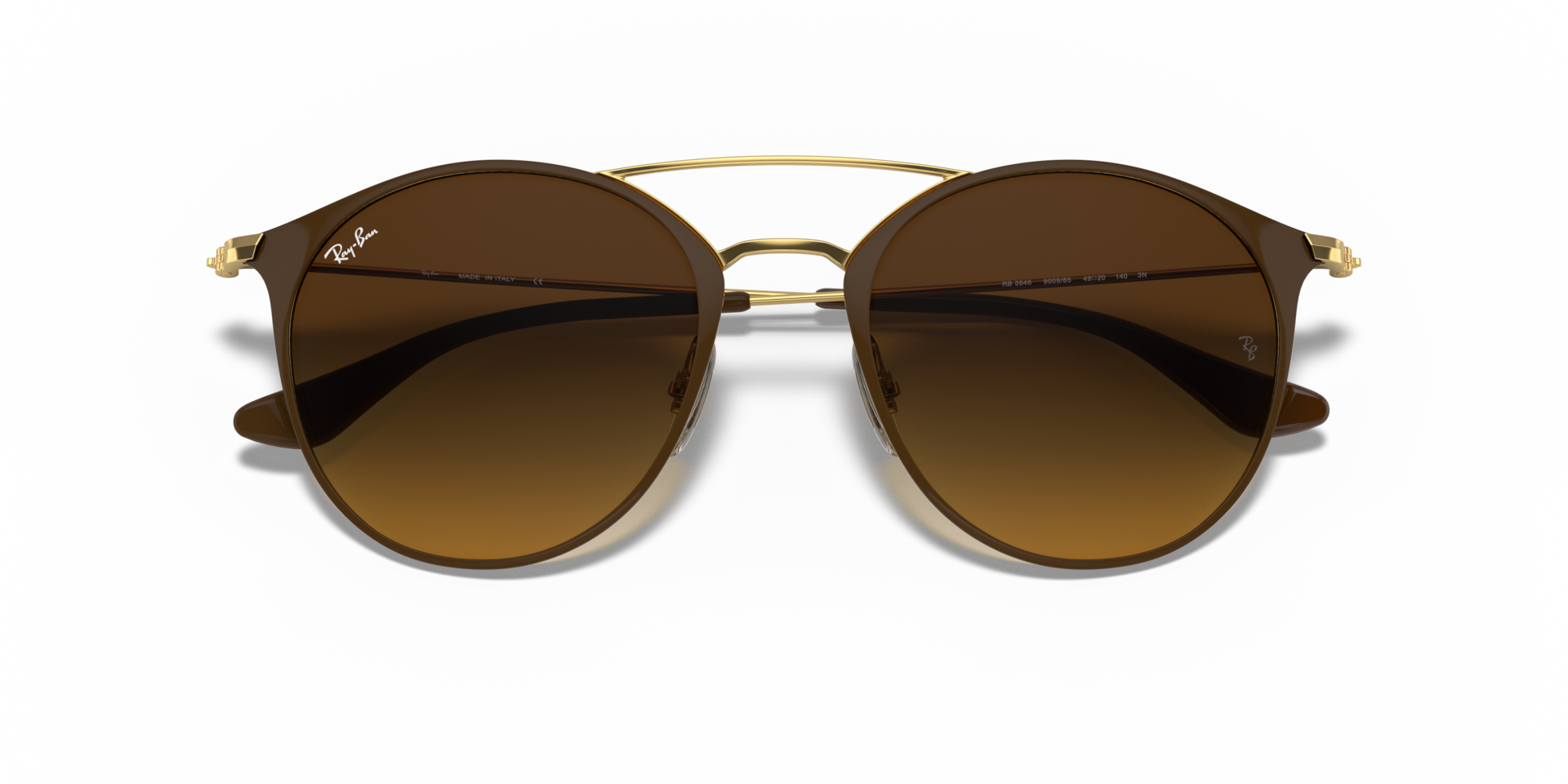 Ray Ban RB3546 Round Metal Frame Sunglasses - Brown Frame, Brown Gradient Lenses Amazon.com: Ray-Ban Unisex RB3546 Round Sunglasses, Havana  main image 4