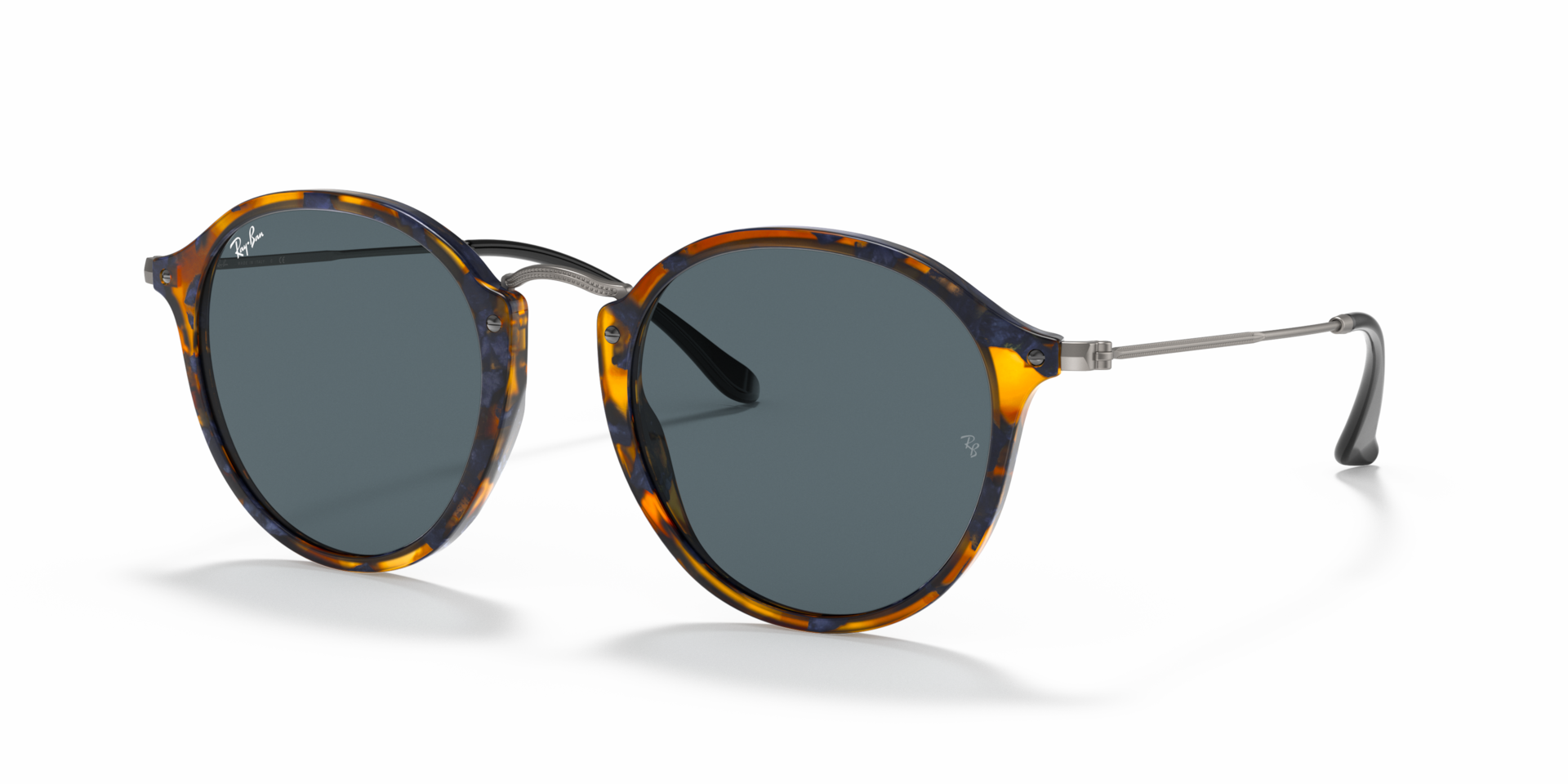 ROUND FLECK — Blue Havana / Blue
