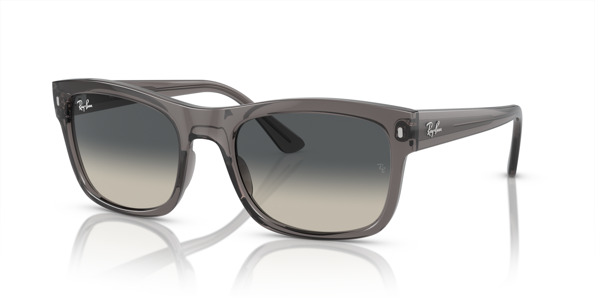 小物 RayBan RB4428F 6675/71 56-21 RB4428 Sunglasses in Opal Dark Grey and Grey (56-21) - RB4428F