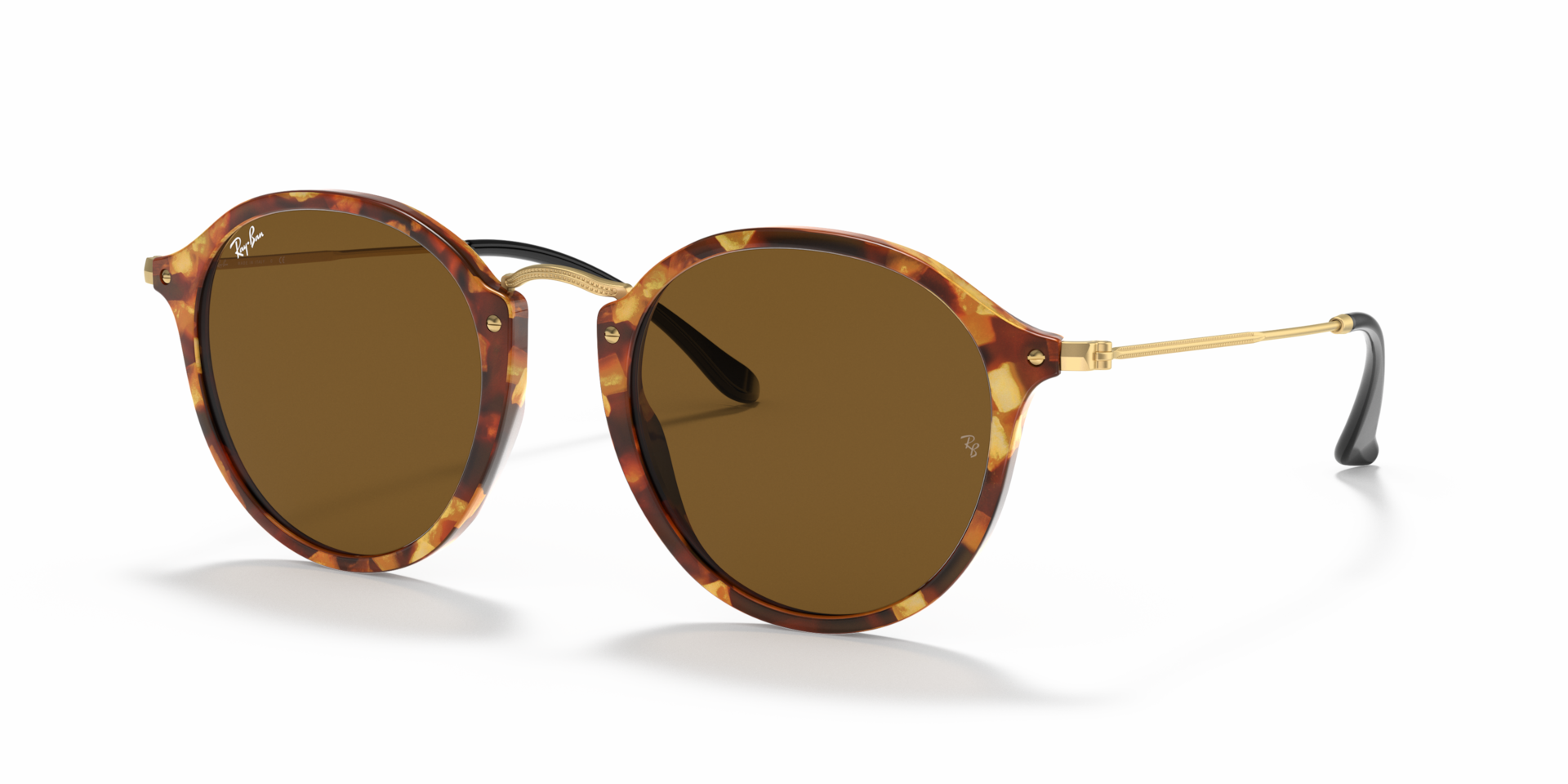 ROUND FLECK: Brown Havana / B-15 Brown