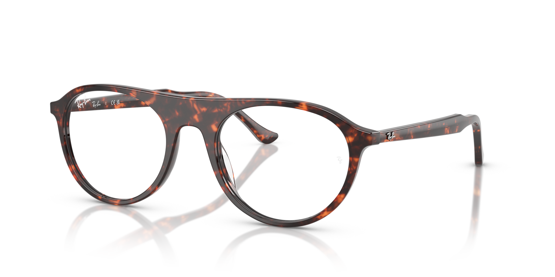 RB5441 OPTICS — Havana Red Turtle / Clear
