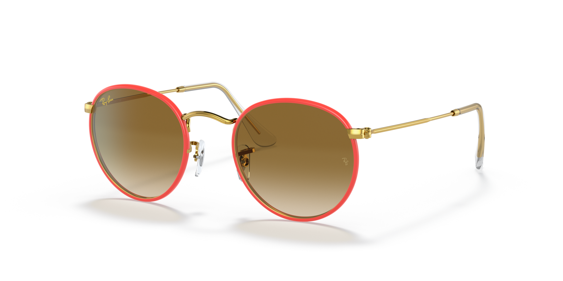 ROUND METAL FULL COLOR LEGEND: Red / Light Brown Gradient